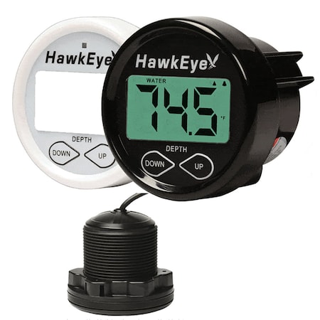 Hawkeye Depth Trax 2BX Dash Digital Depth &amp; Temp Gauge - Thru-Hull DT2BX-TH